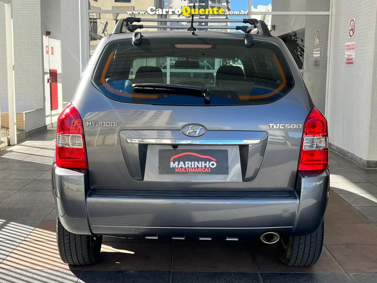 HYUNDAI   TUCSON GLS AUTOMATICO FLEX COMPLETA MULTIMIDIA OTIMO ESTADO   CINZA 2017 2.0 FLEX - Loja