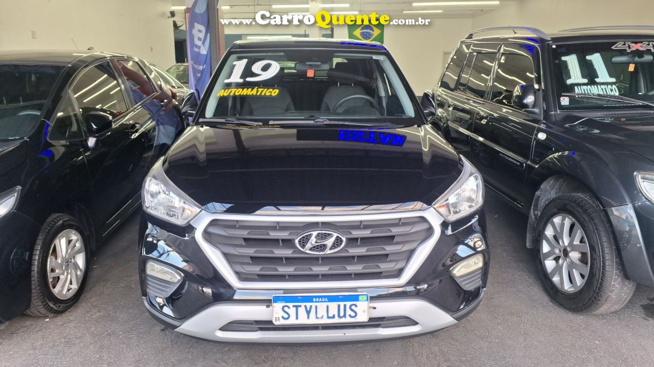 HYUNDAI   CRETA ATTITUDE 1.6 16V FLEX AUT.(PCD)   PRETO 2019 1.6 FLEX - Loja