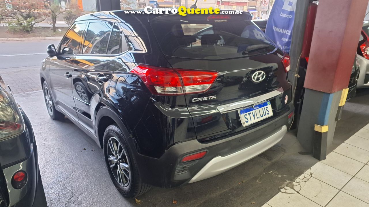 HYUNDAI   CRETA ATTITUDE 1.6 16V FLEX AUT.(PCD)   PRETO 2019 1.6 FLEX - Loja