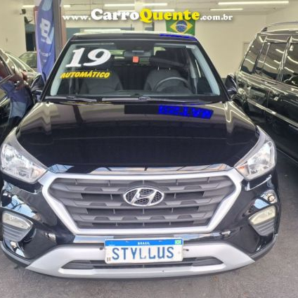 HYUNDAI   CRETA ATTITUDE 1.6 16V FLEX AUT.(PCD)   PRETO 2019 1.6 FLEX