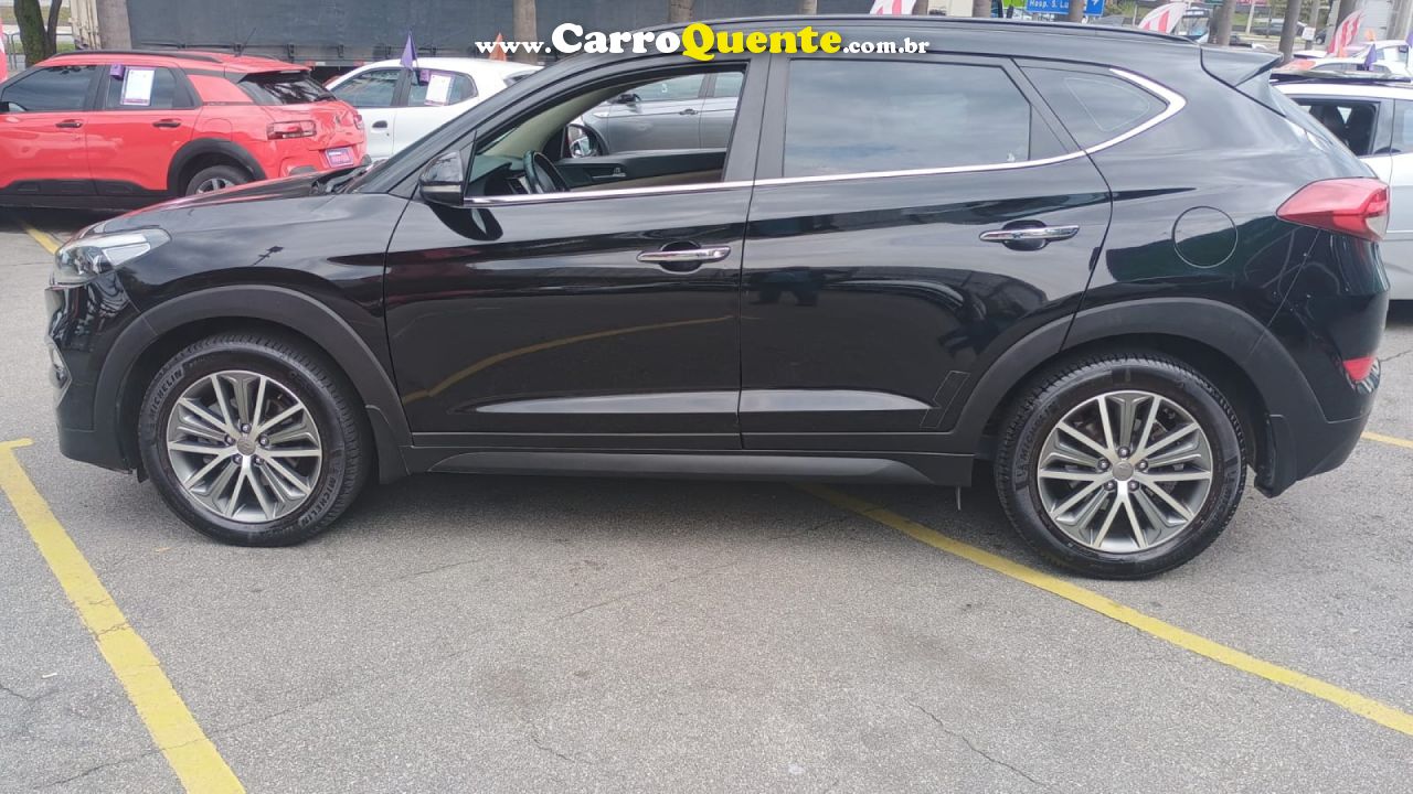 HYUNDAI   TUCSON LIMITED 1.6 TURBO 16V AUT.   PRETO 2018 1.6 GASOLINA - Loja