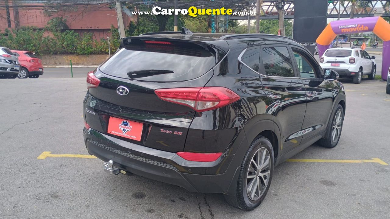 HYUNDAI   TUCSON LIMITED 1.6 TURBO 16V AUT.   PRETO 2018 1.6 GASOLINA - Loja