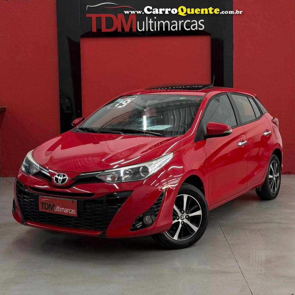 TOYOTA   YARIS XLS 1.5 FLEX 16V 5P AUT.   VERMELHO 2019 1.5 FLEX - Loja