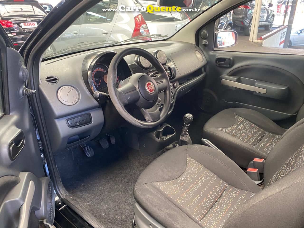 FIAT   UNO VIVACE 1.0 EVO FIRE FLEX 8V 3P   PRETO 2012 1.0 FLEX - Loja