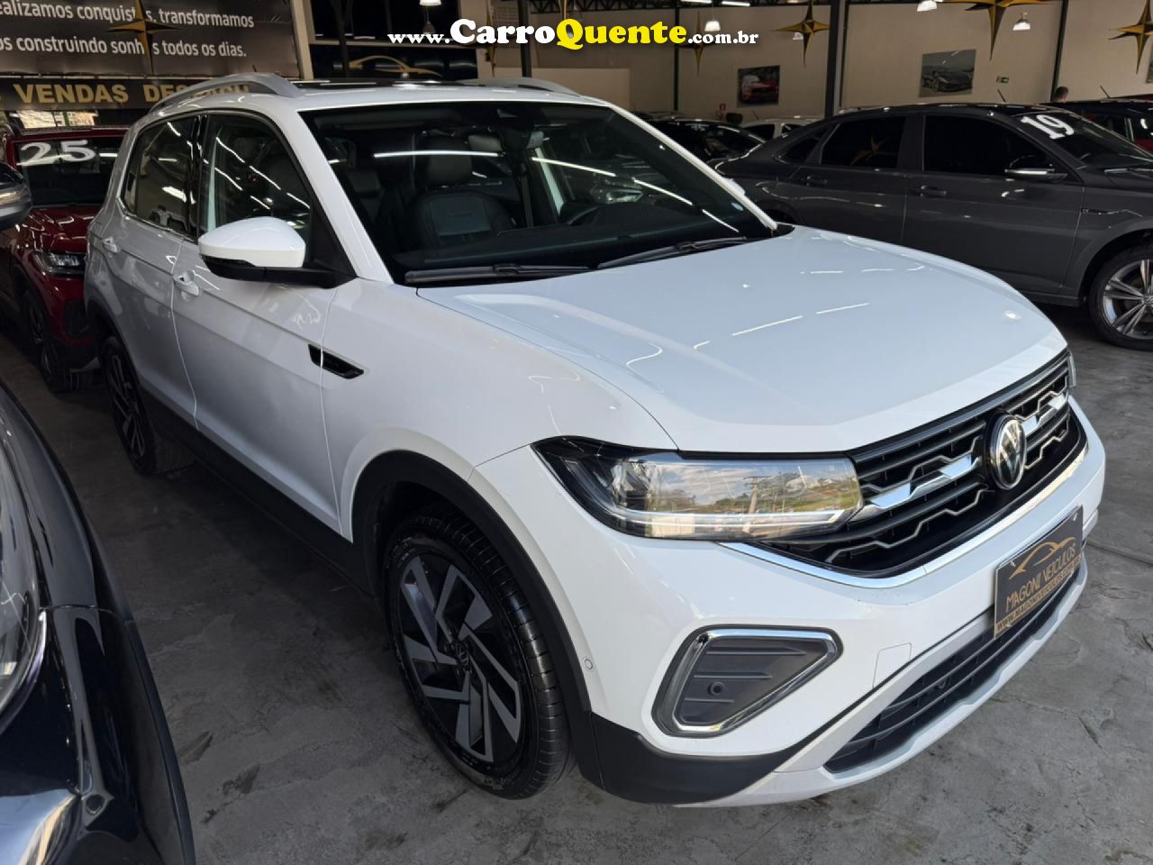 VOLKSWAGEN   T-CROSS HIGHLINE 1.4 TSI FLEX 16V 5P AUT   BRANCO 2025 1.4 FLEX - Loja