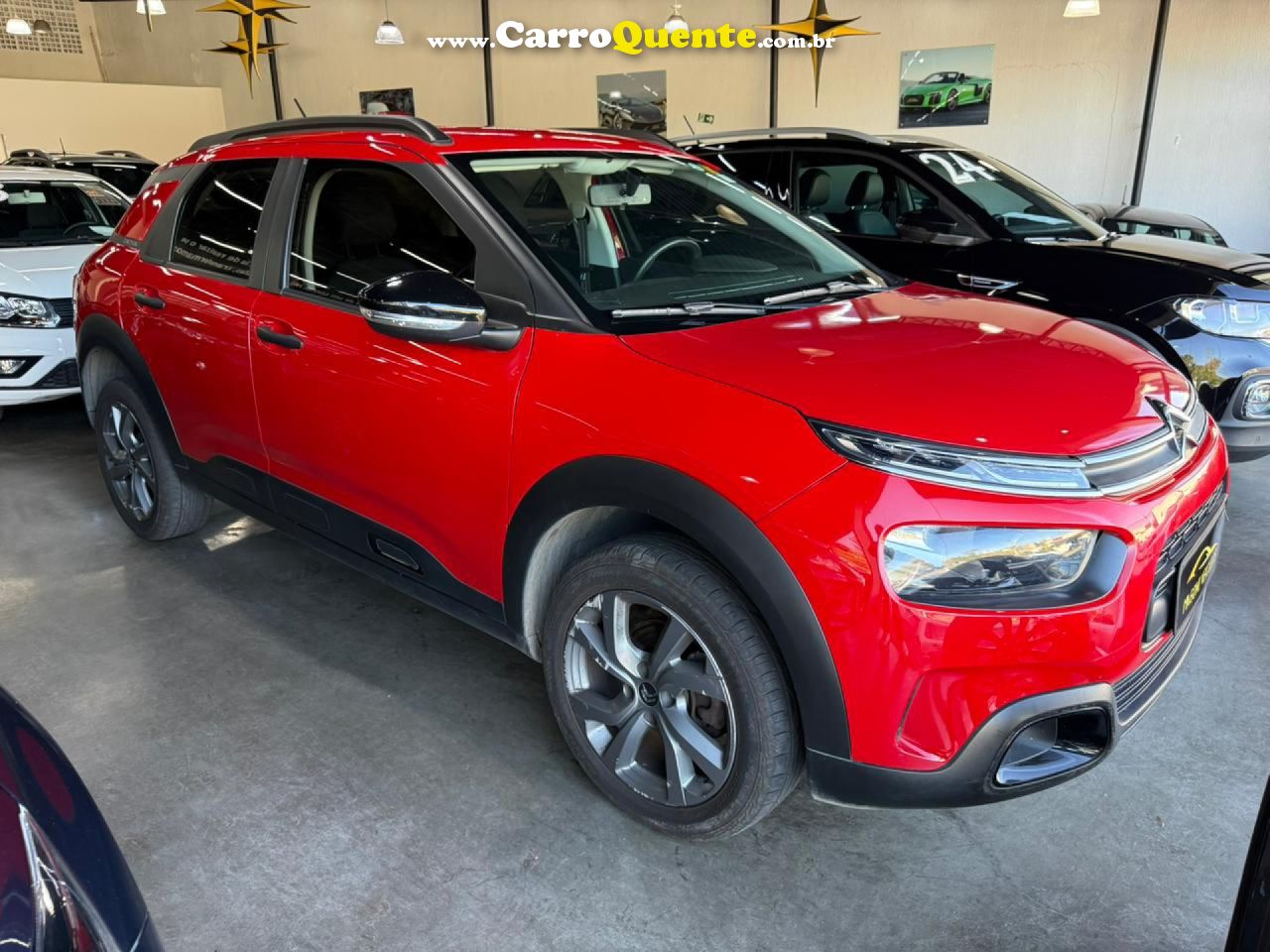 CITROËN   C4 CACTUS FEEL PACK 1.6 16V FLEX AUT.   VERMELHO 2022 1.6 FLEX - Loja