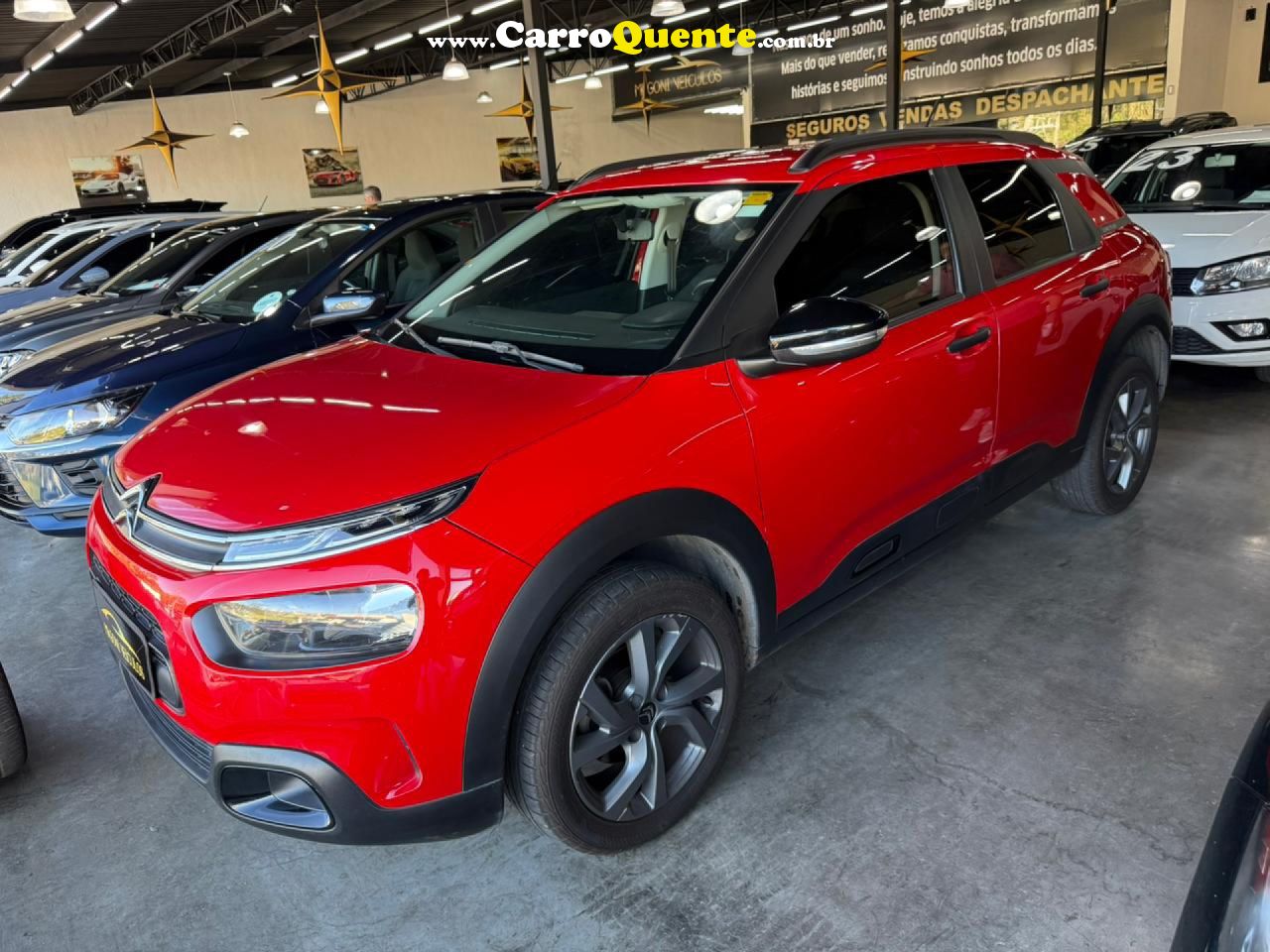 CITROËN   C4 CACTUS FEEL PACK 1.6 16V FLEX AUT.   VERMELHO 2022 1.6 FLEX - Loja