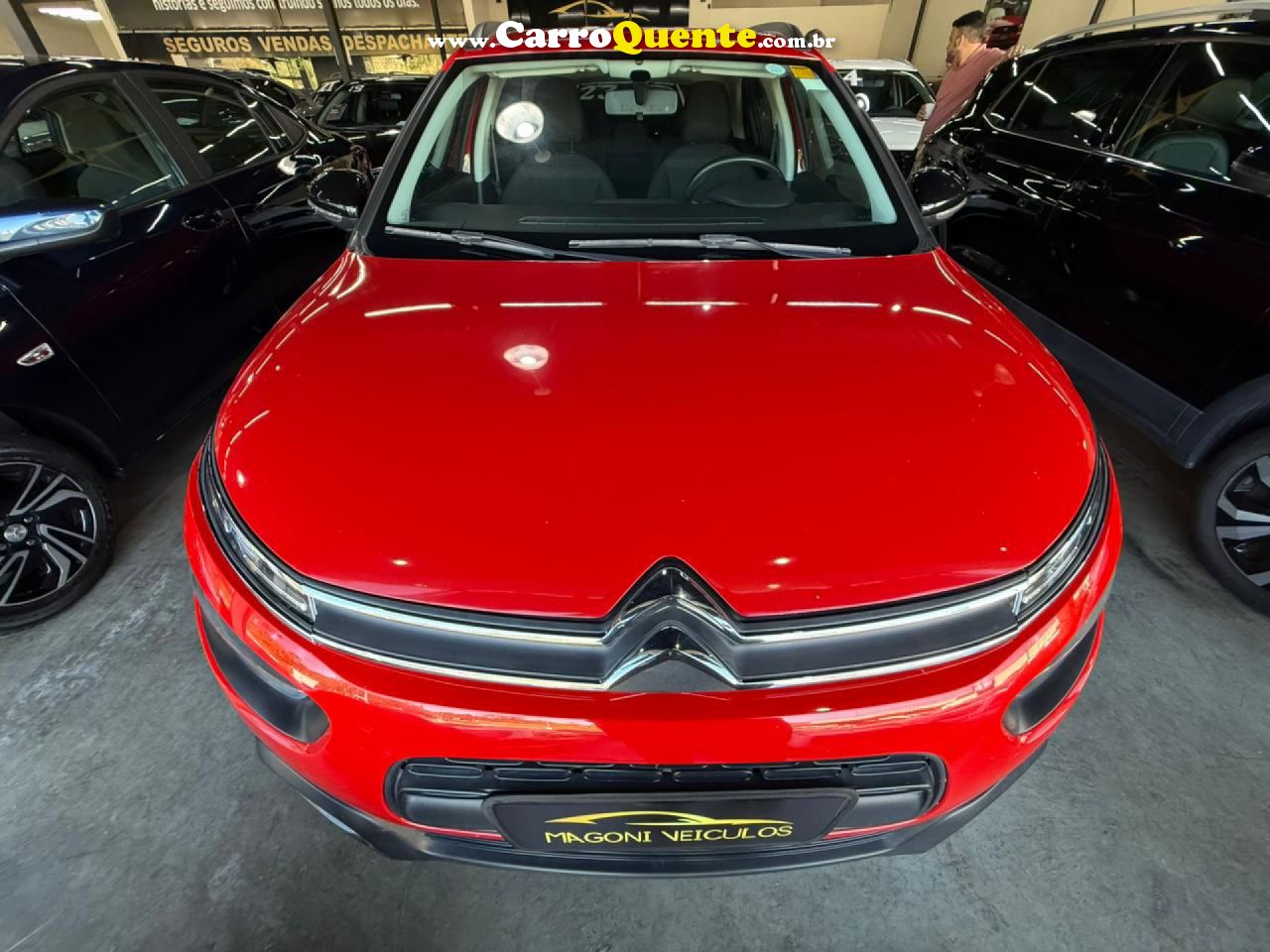 CITROËN   C4 CACTUS FEEL PACK 1.6 16V FLEX AUT.   VERMELHO 2022 1.6 FLEX - Loja