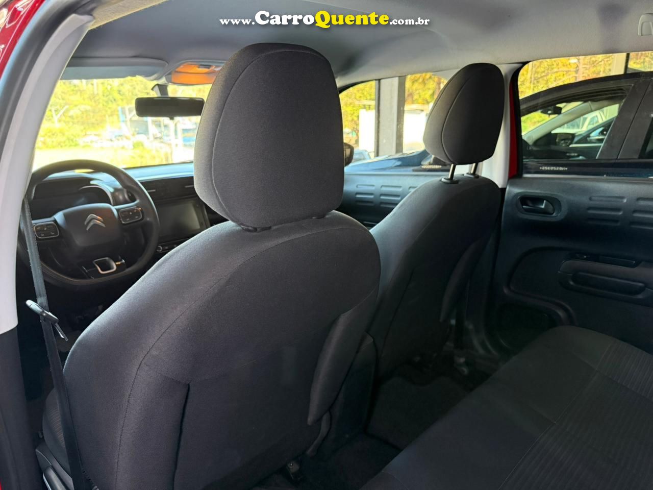 CITROËN   C4 CACTUS FEEL PACK 1.6 16V FLEX AUT.   VERMELHO 2022 1.6 FLEX - Loja
