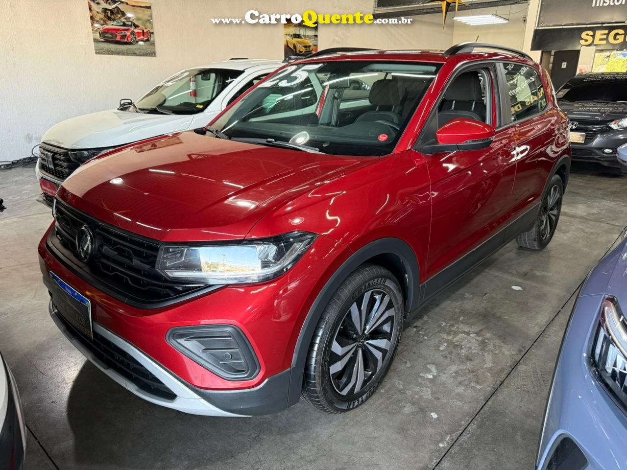 VOLKSWAGEN   T-CROSS 200 TSI 1.0  FLEX 12V 5P AUT.   VERMELHO 2025 1.0 FLEX - Loja