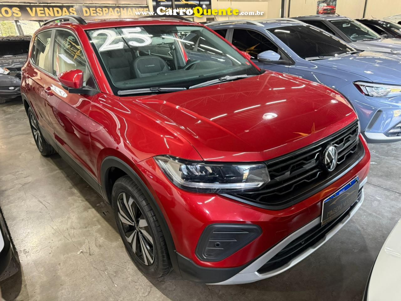 VOLKSWAGEN   T-CROSS 200 TSI 1.0  FLEX 12V 5P AUT.   VERMELHO 2025 1.0 FLEX - Loja