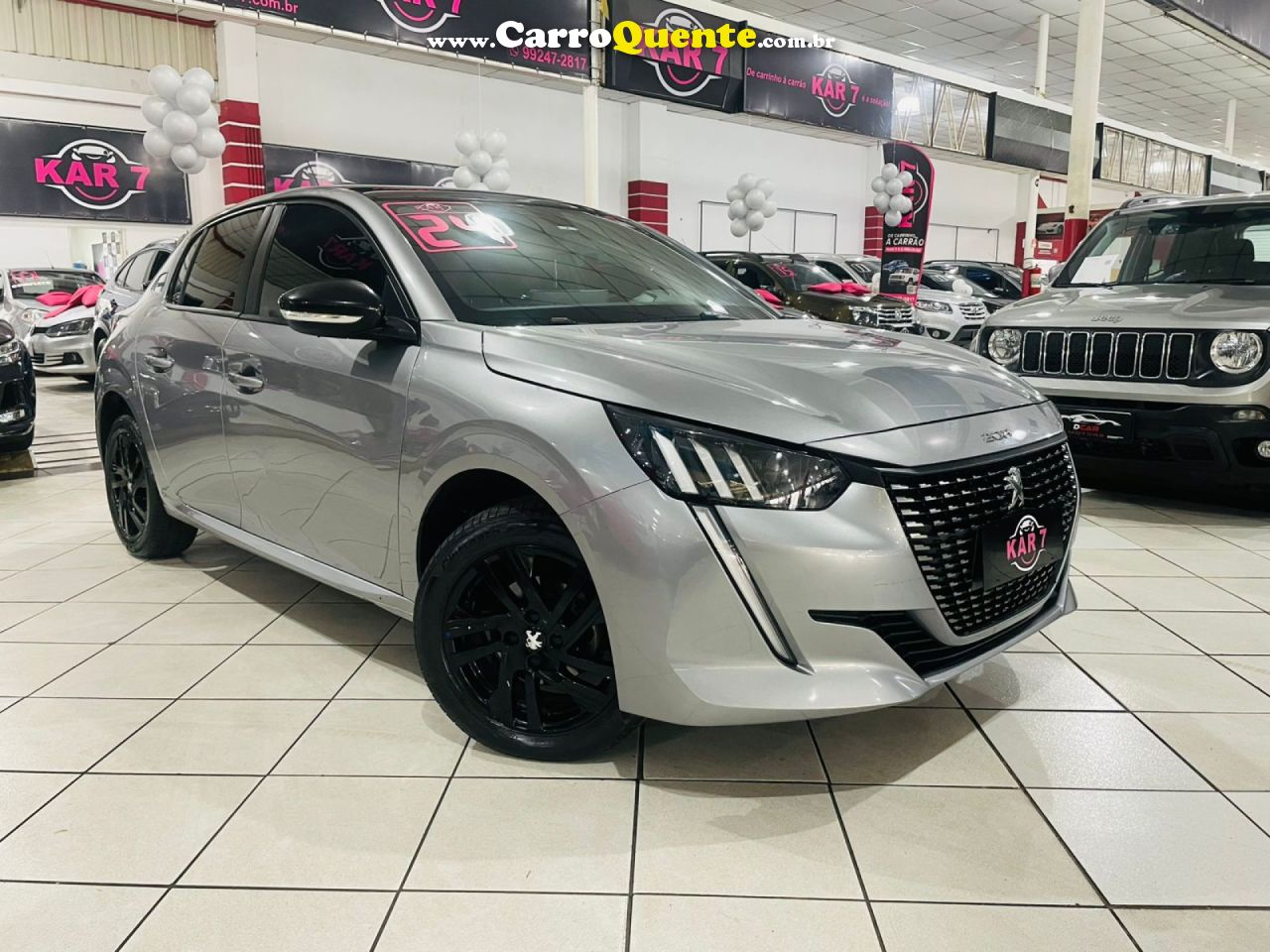 PEUGEOT   208 STYLE 1.0 FLEX 6V 5P MEC.   CINZA 2024 1.0 FLEX - Loja