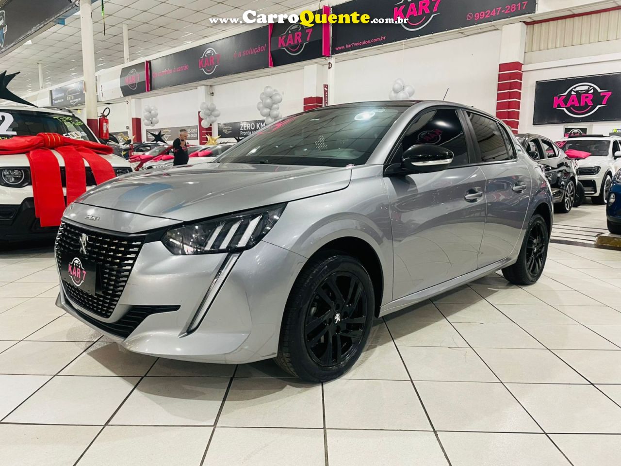 PEUGEOT   208 STYLE 1.0 FLEX 6V 5P MEC.   CINZA 2024 1.0 FLEX - Loja