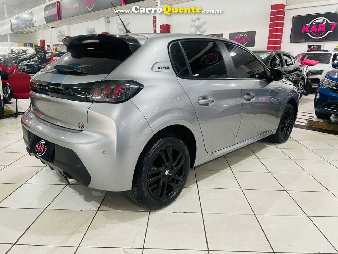 PEUGEOT   208 STYLE 1.0 FLEX 6V 5P MEC.   CINZA 2024 1.0 FLEX - Loja