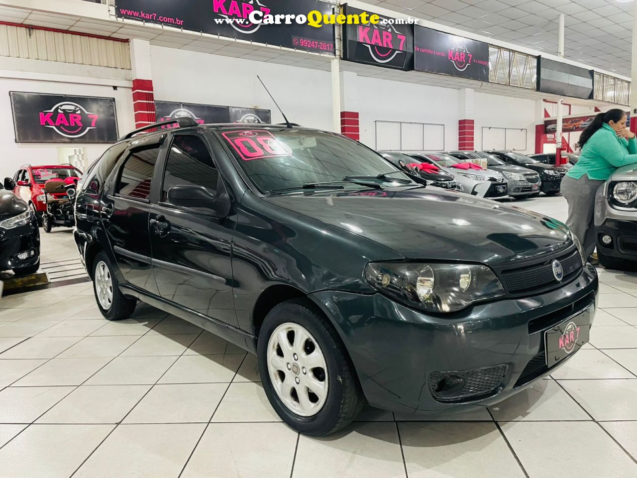 FIAT   PALIO ELX 1.4 FIRE30 ANOS F. FLEX 8V 4P   CINZA 2008 1.4 FLEX - Loja