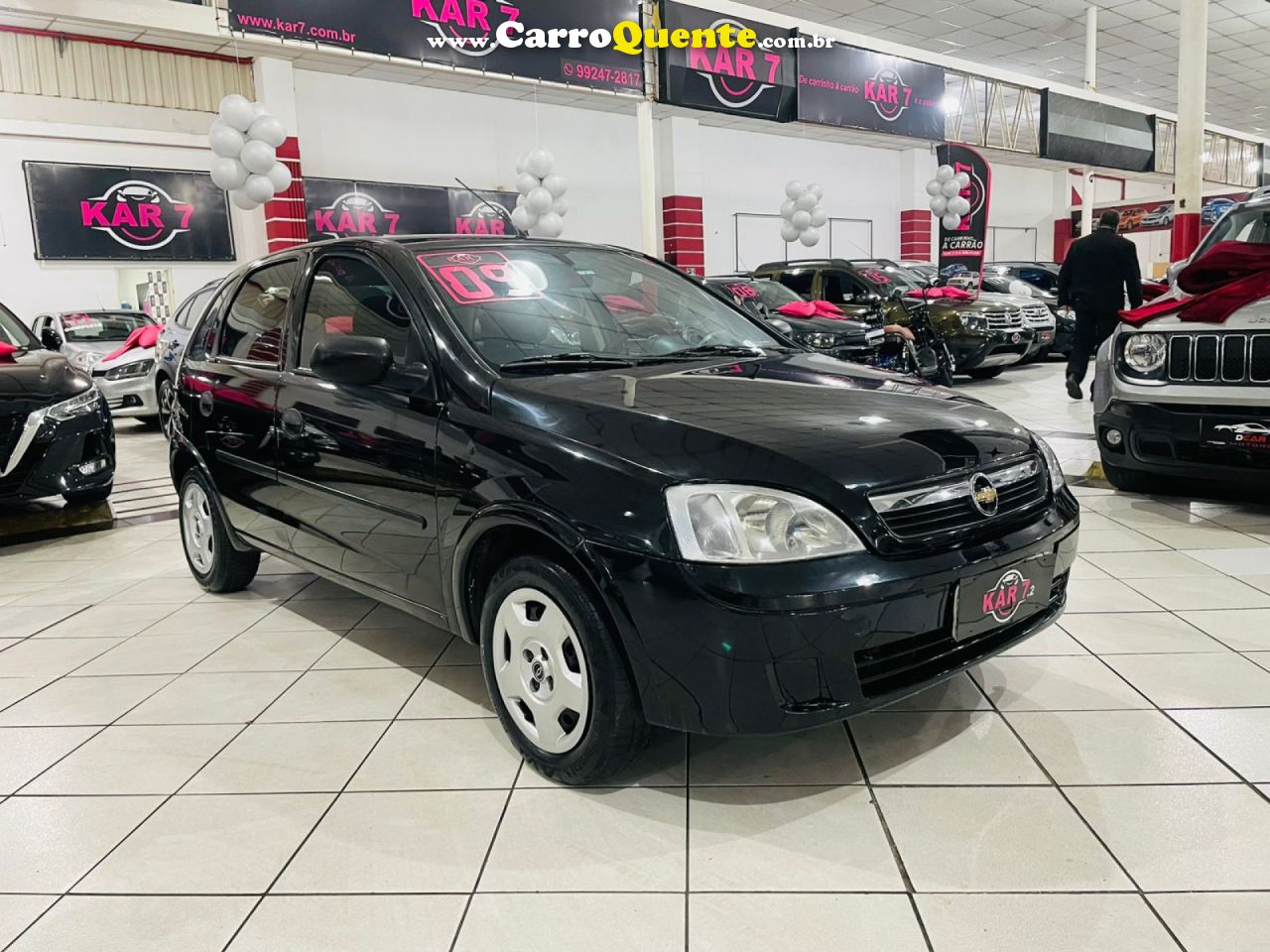 CHEVROLET   CORSA HAT. JOY 1.0 1.0 FLEXPOWER 8V 5P   PRETO 2009 1.0 FLEX - Loja