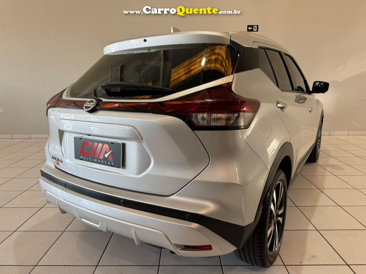 NISSAN   KICKS EXCLUSIVE 1.6 16V FLEX AUT.   PRATA 2022 1.6 FLEX - Loja