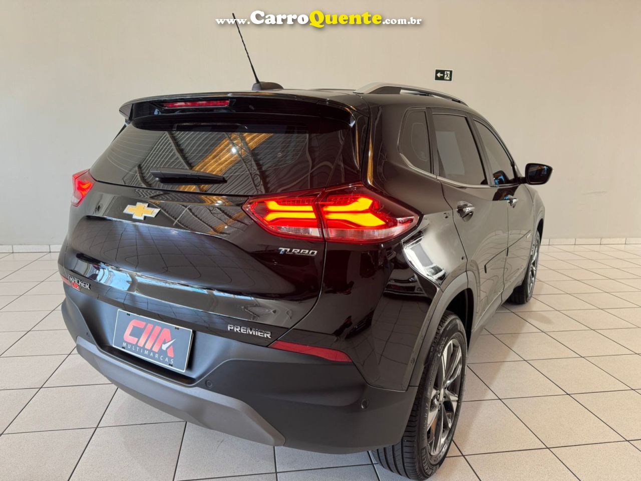 CHEVROLET   TRACKER PREMIER 1.2 TURBO 12V FLEX AUT.   PRETO 2023 1.2 FLEX - Loja