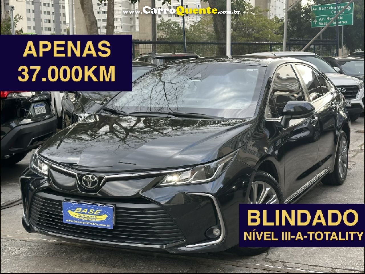 TOYOTA   COROLLA XEI 2.0 FLEX 16V AUT.   PRETO 2023 2.0 FLEX - Loja