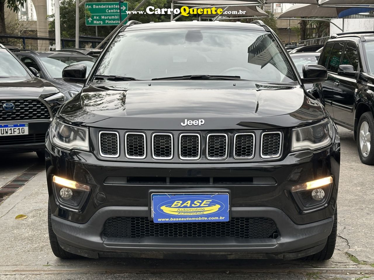JEEP   COMPASS LONGITUDE 2.0 4X2 FLEX 16V AUT.   PRETO 2018 2.0 16V FLEX - Loja