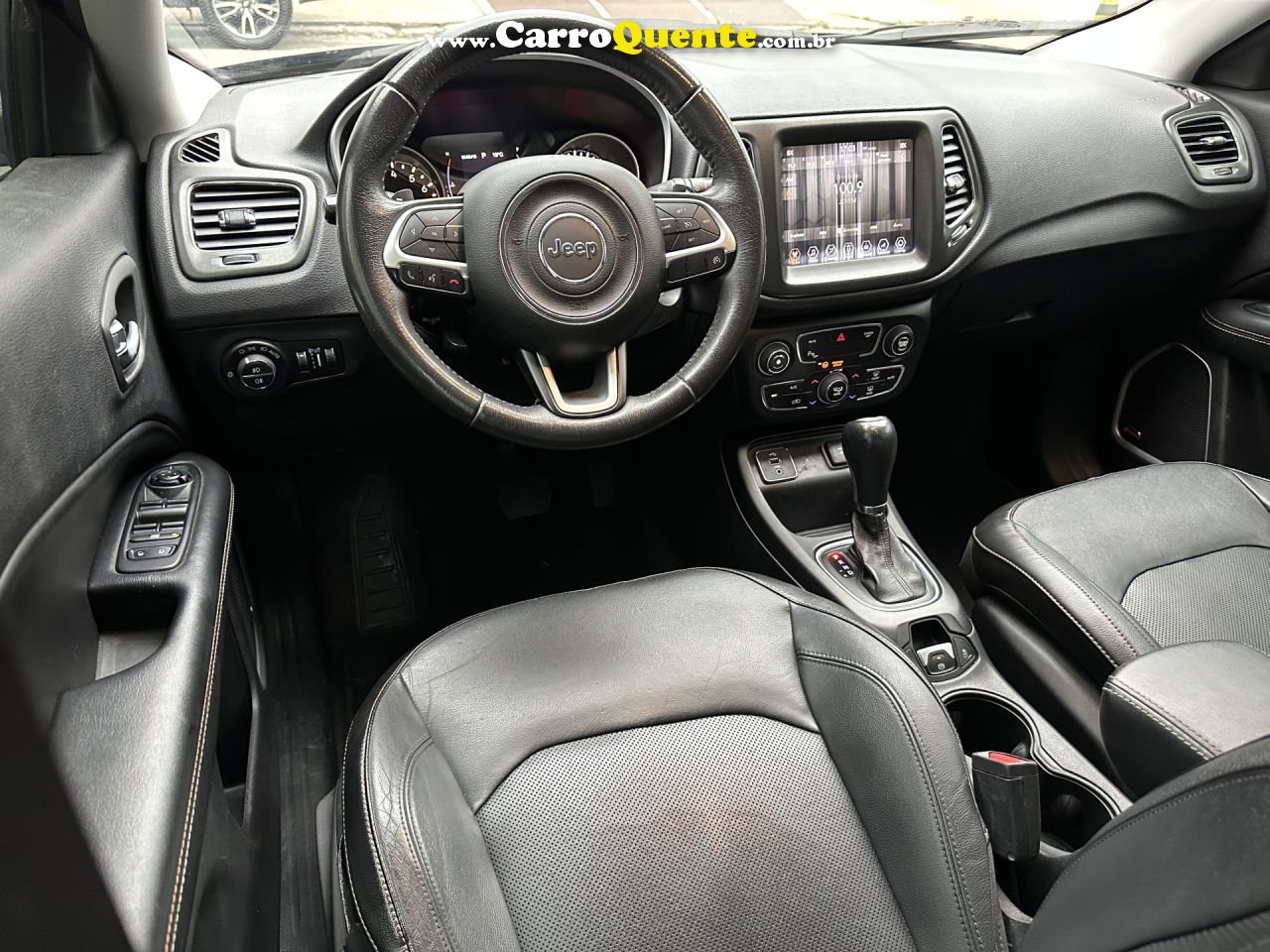 JEEP   COMPASS LONGITUDE 2.0 4X2 FLEX 16V AUT.   PRETO 2018 2.0 16V FLEX - Loja