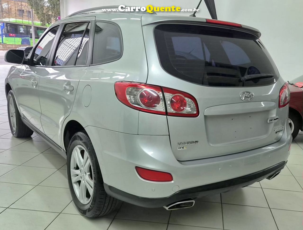 HYUNDAI   SANTA FE GLS 3.5 V6 4X4 TIPTRONIC   PRATA 2011 3.5 GASOLINA - Loja