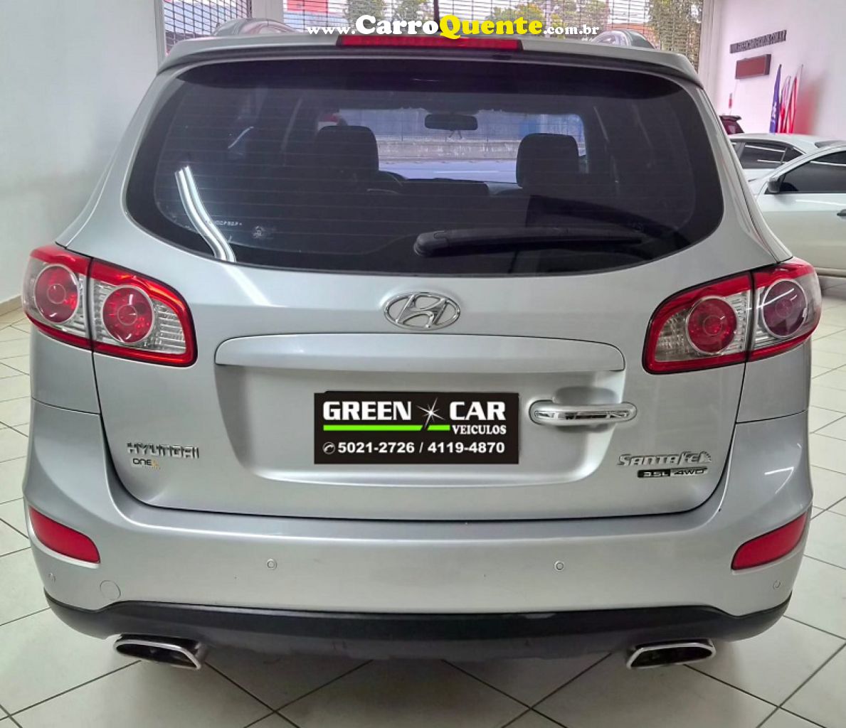 HYUNDAI   SANTA FE GLS 3.5 V6 4X4 TIPTRONIC   PRATA 2011 3.5 GASOLINA - Loja