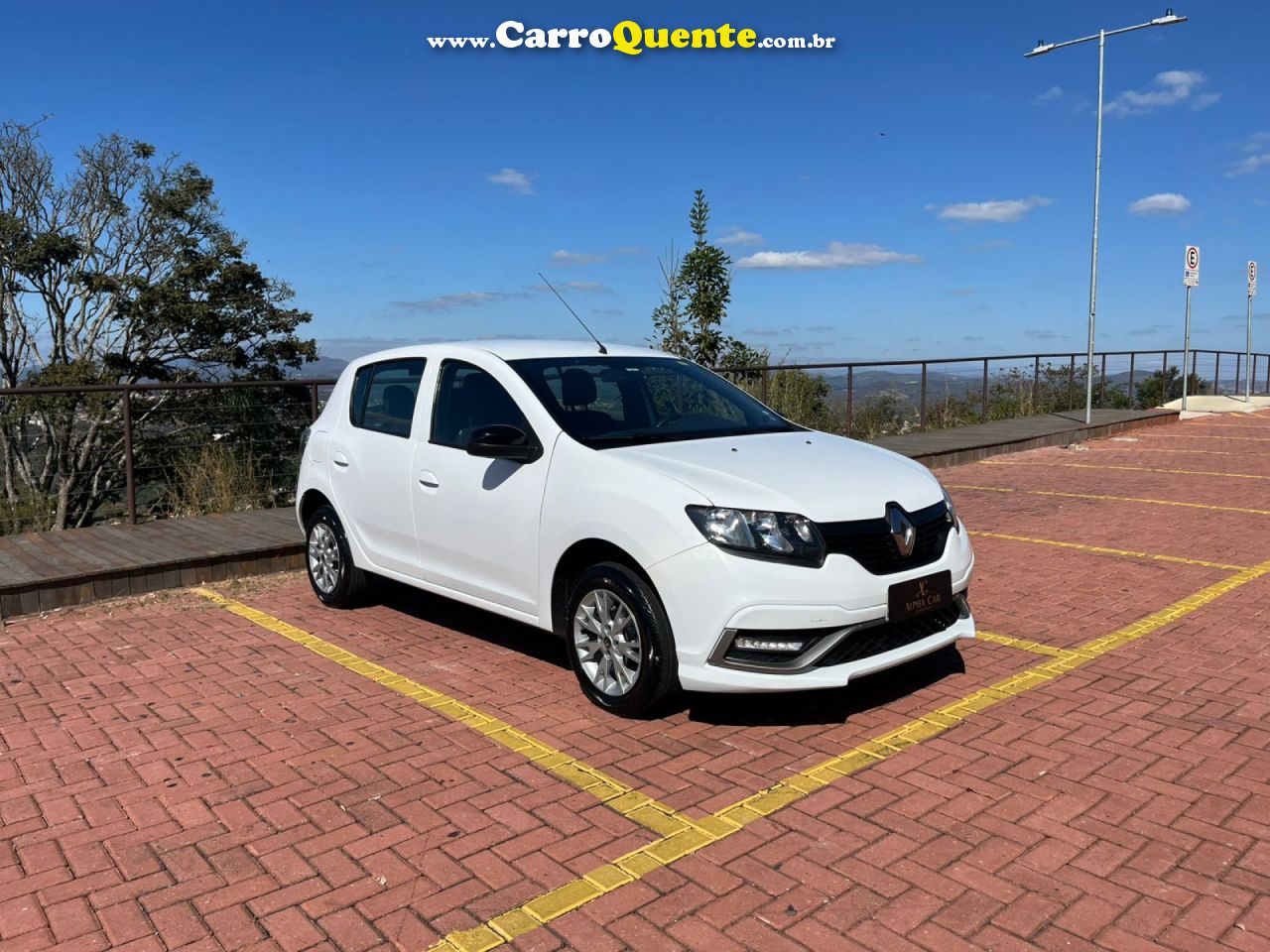 RENAULT   SANDERO S EDITION FLEX 1.0 12V 5P MEC.   BRANCO 2023 1.0 FLEX - Loja