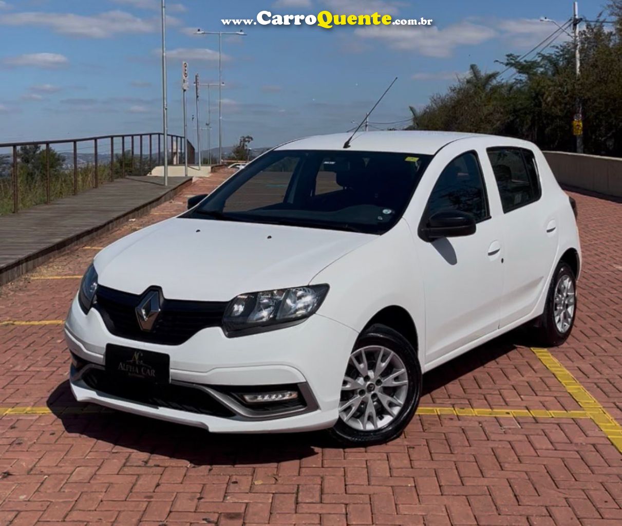 RENAULT   SANDERO S EDITION FLEX 1.0 12V 5P MEC.   BRANCO 2023 1.0 FLEX - Loja
