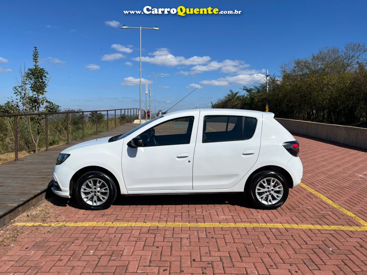 RENAULT   SANDERO S EDITION FLEX 1.0 12V 5P MEC.   BRANCO 2023 1.0 FLEX - Loja