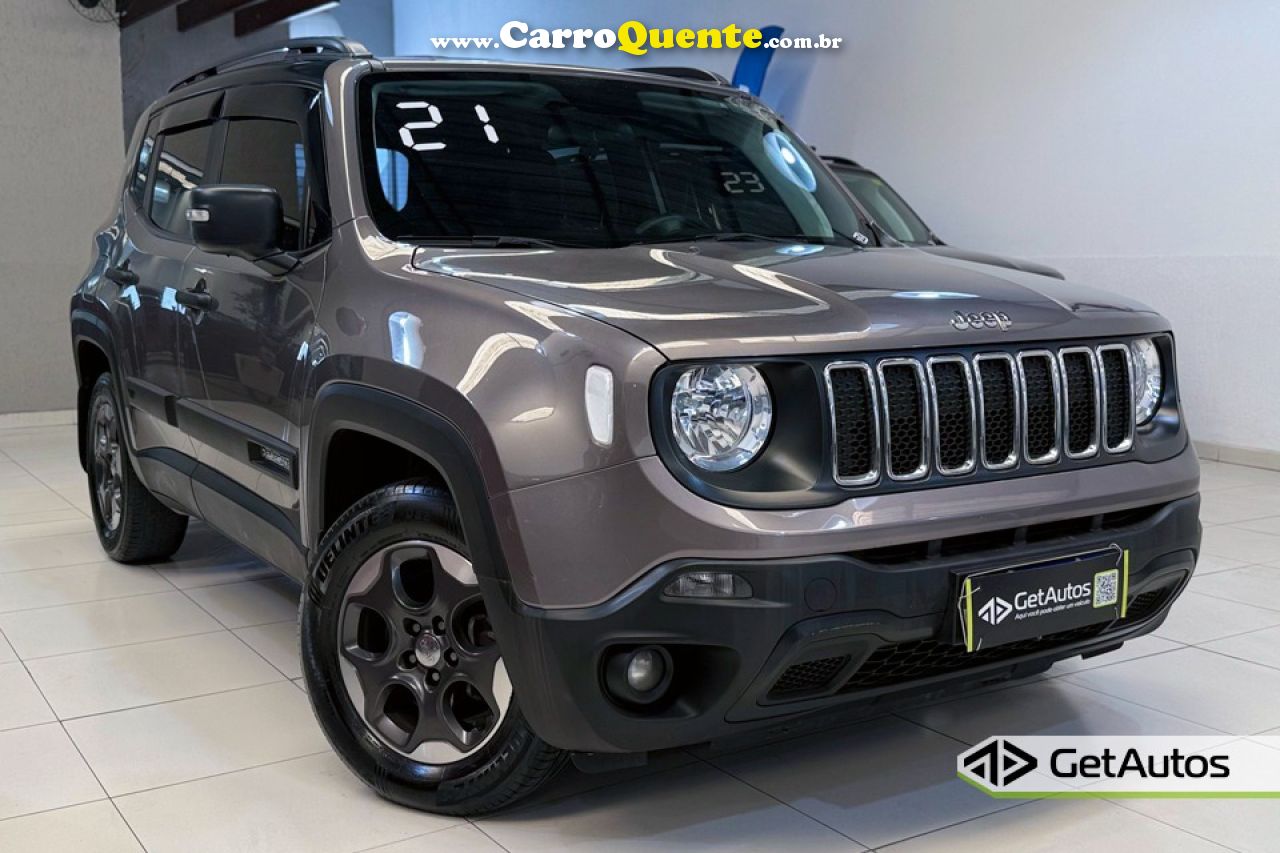 JEEP   RENEGADE1.8 4X2 FLEX 16V AUT.   CINZA 2021 1.8 FLEX - Loja