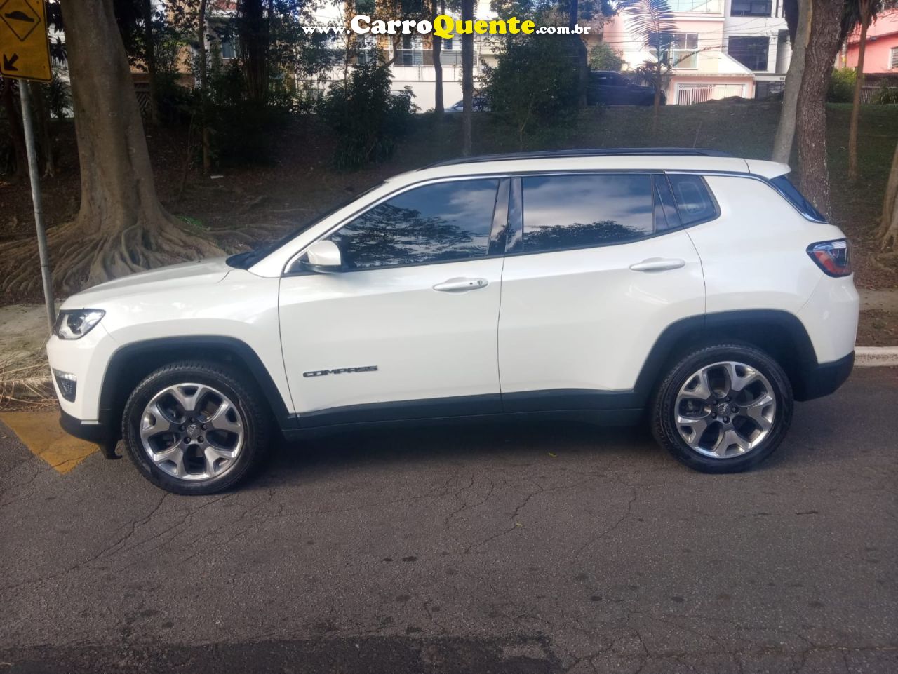 JEEP   COMPASS LONGITUDE 2.0 4X2 FLEX 16V AUT.   BRANCO 2020 2.0 FLEX - Loja