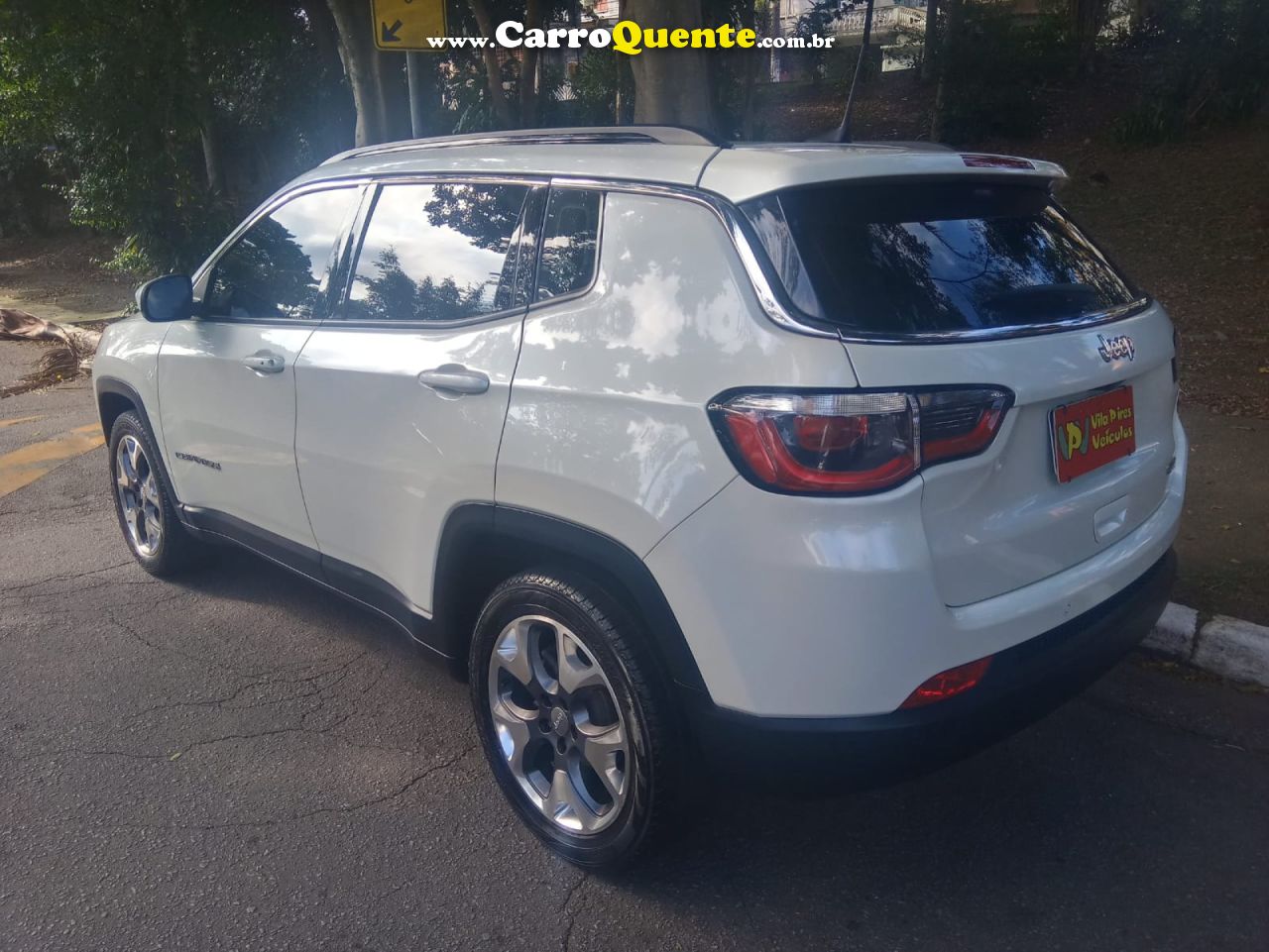 JEEP   COMPASS LONGITUDE 2.0 4X2 FLEX 16V AUT.   BRANCO 2020 2.0 FLEX - Loja