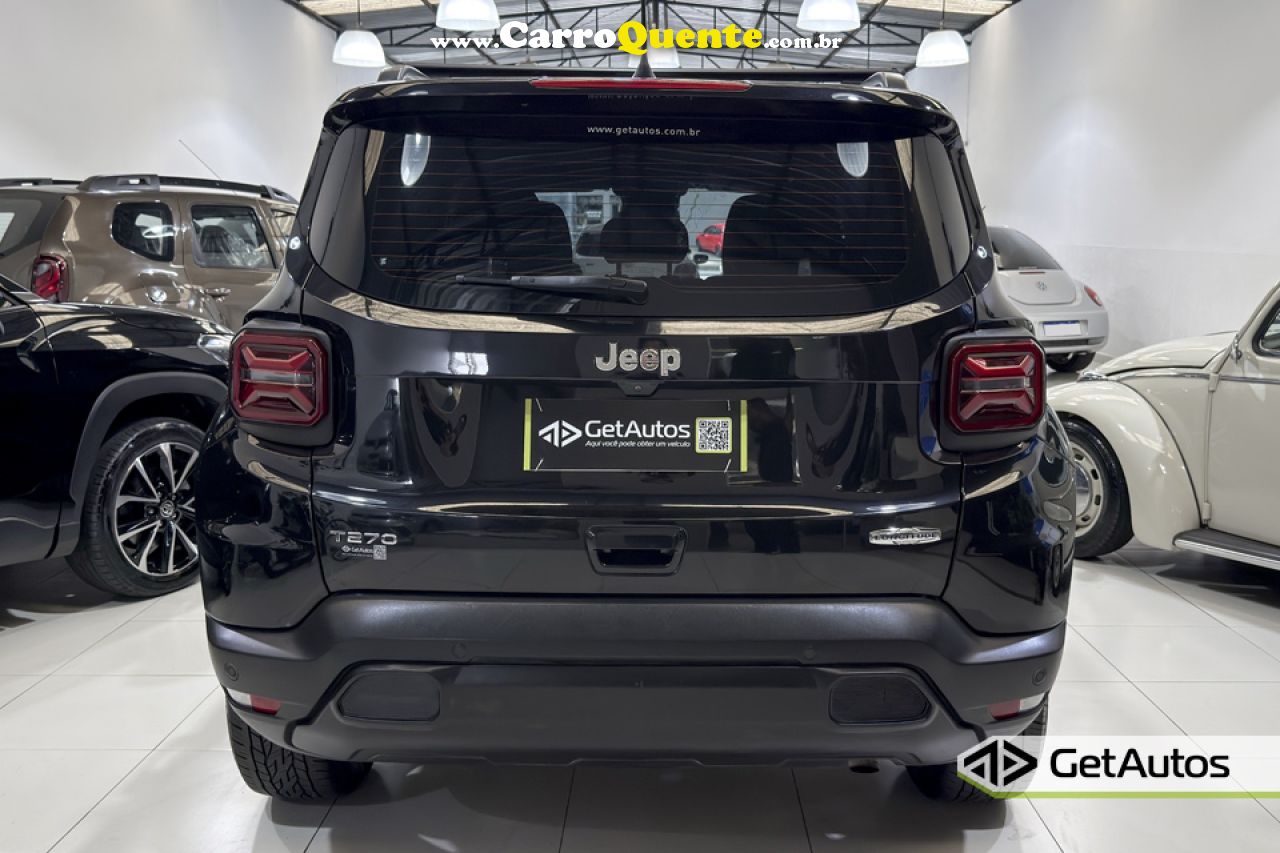JEEP   RENEGADE LONG. T270 1.3 TB 4X2 FLEX AUT.   PRETO 2023 1.3 FLEX - Loja