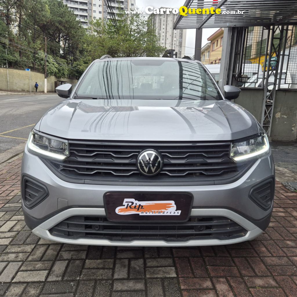 VOLKSWAGEN   T-CROSS 200 TSI 1.0  FLEX 12V 5P AUT.   PRATA 2025 1.0 FLEX - Loja