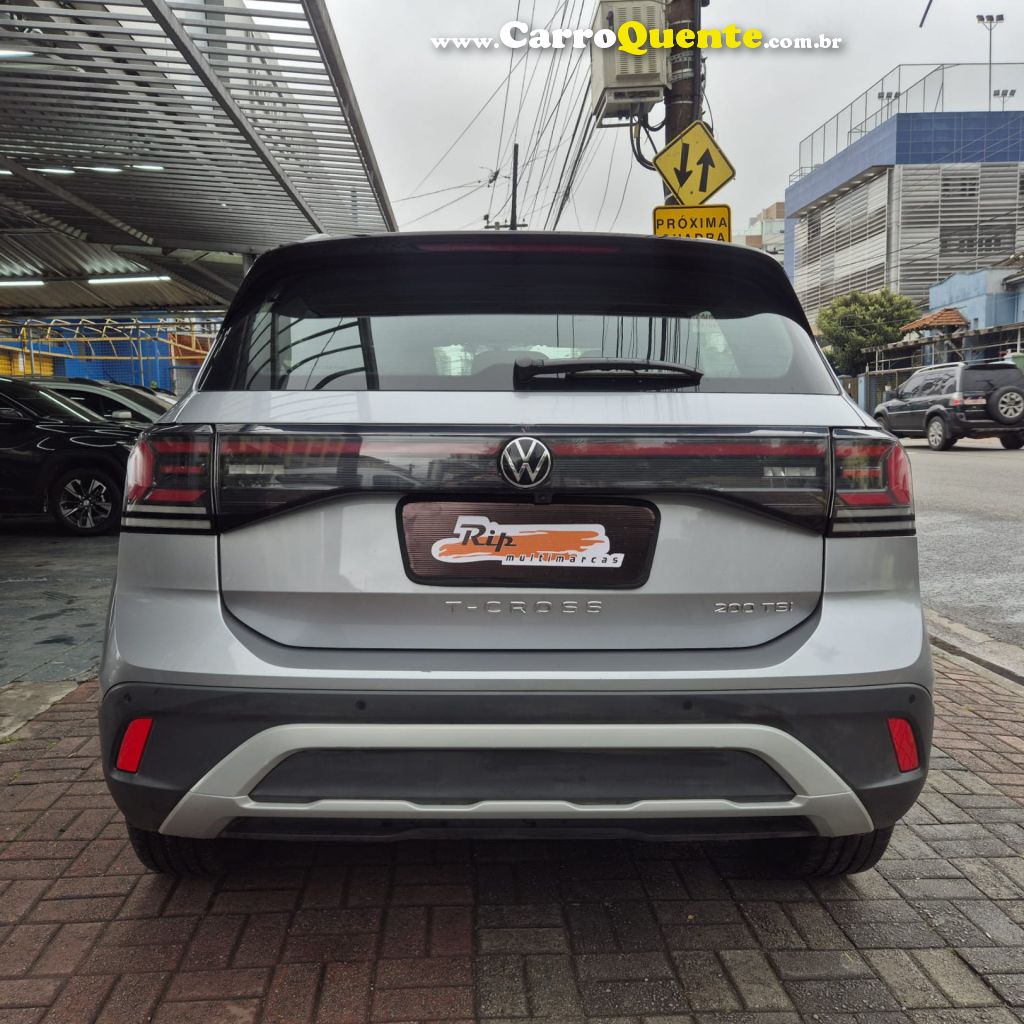 VOLKSWAGEN   T-CROSS 200 TSI 1.0  FLEX 12V 5P AUT.   PRATA 2025 1.0 FLEX - Loja