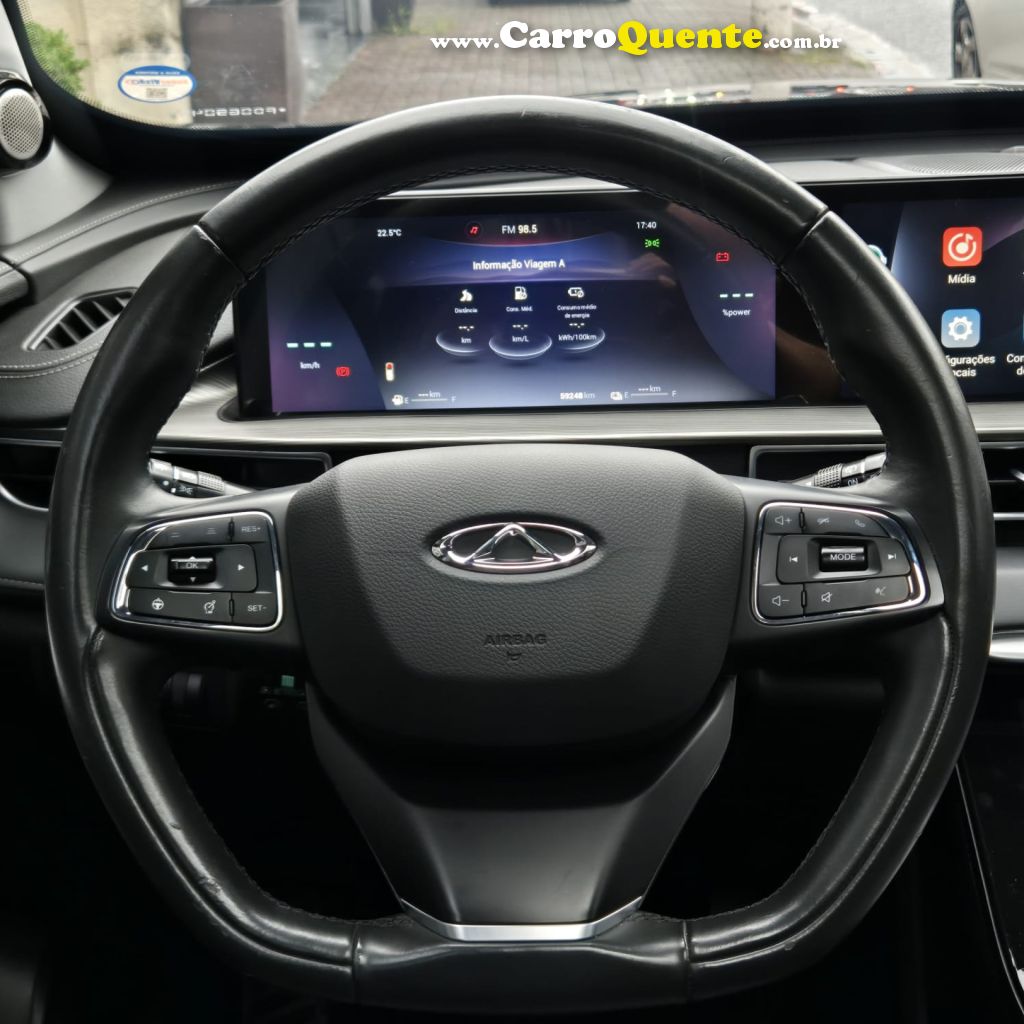 CHERY   TIGGO 8 PRO 1.5 TURBO (HÍBRIDO)    PRETO 2023 1.5 GASOLINA E ELÉTRICO - Loja