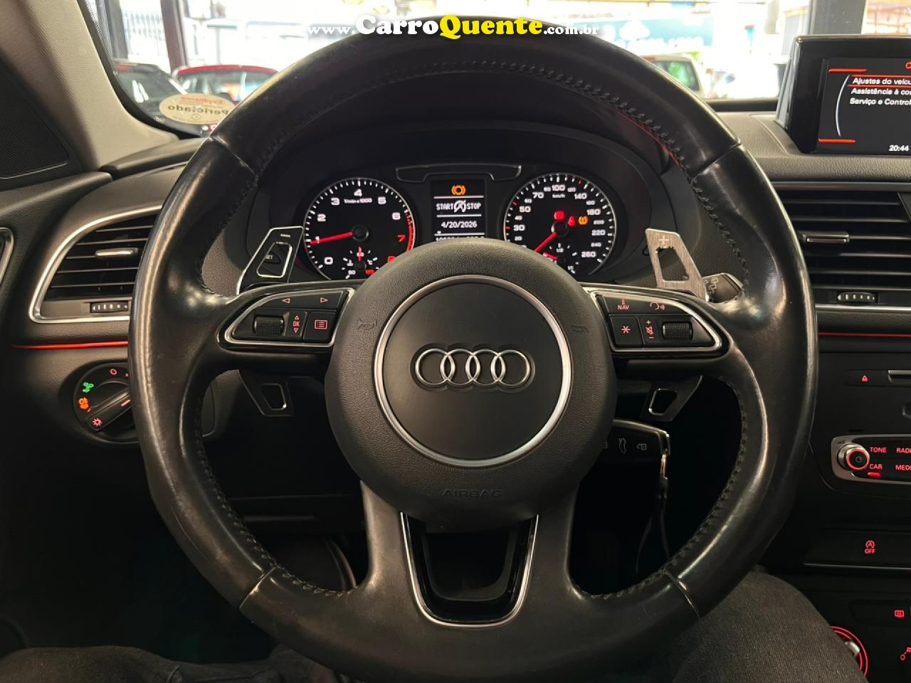AUDI   Q3 1.4 TFSITFSI FLEX S-TRONIC 5P   PRETO 2017 1.4 GASOLINA - Loja