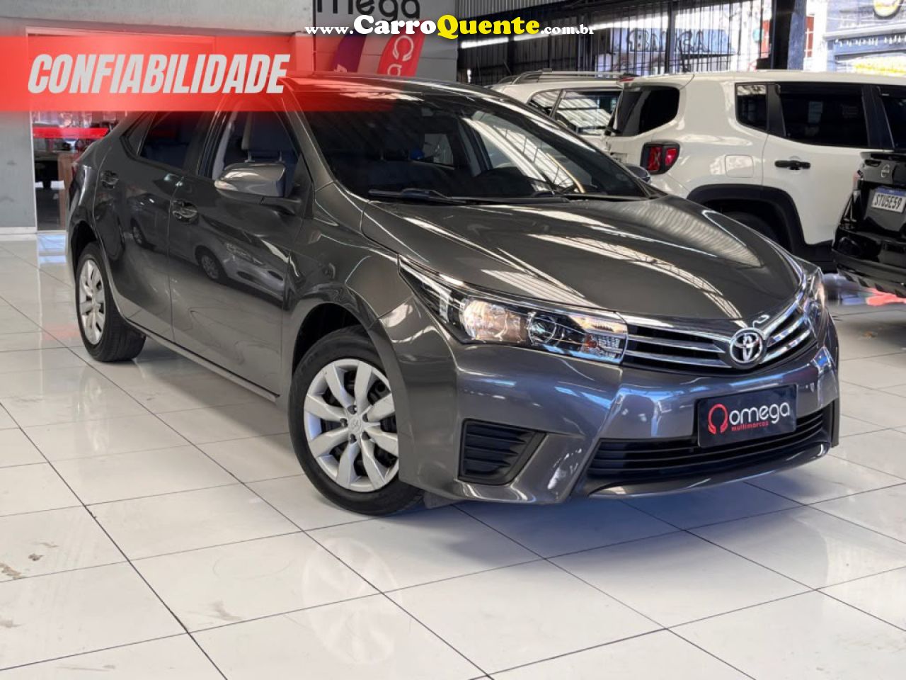 TOYOTA   COROLLA GLI 1.8 FLEX 16V MEC.   CINZA 2017 1.8 FLEX - Loja