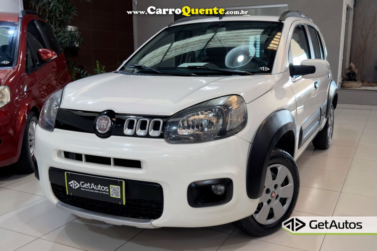 FIAT   UNO WAY 1.0 EVO FIRE FLEX 8V 5P   BRANCO 2015 1.0 FLEX - Loja
