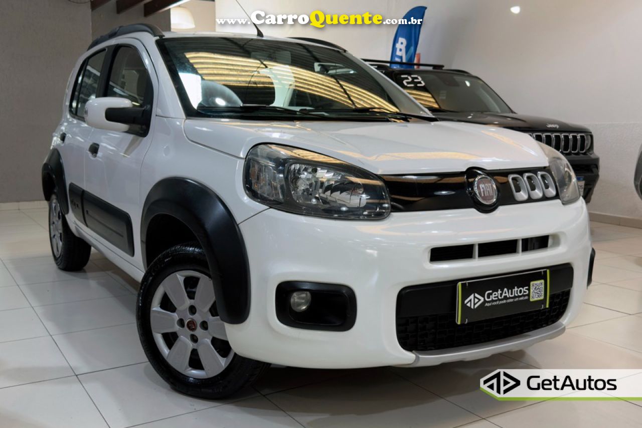 FIAT   UNO WAY 1.0 EVO FIRE FLEX 8V 5P   BRANCO 2015 1.0 FLEX - Loja