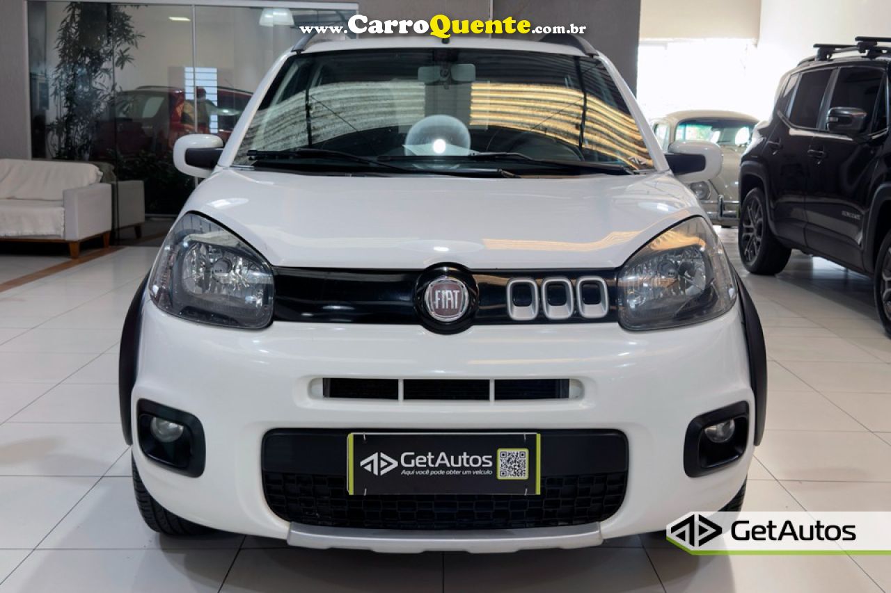 FIAT   UNO WAY 1.0 EVO FIRE FLEX 8V 5P   BRANCO 2015 1.0 FLEX - Loja
