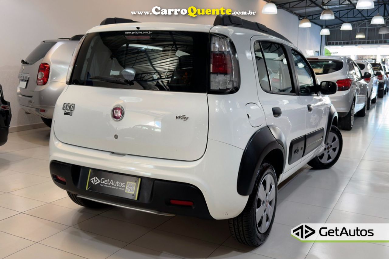 FIAT   UNO WAY 1.0 EVO FIRE FLEX 8V 5P   BRANCO 2015 1.0 FLEX - Loja