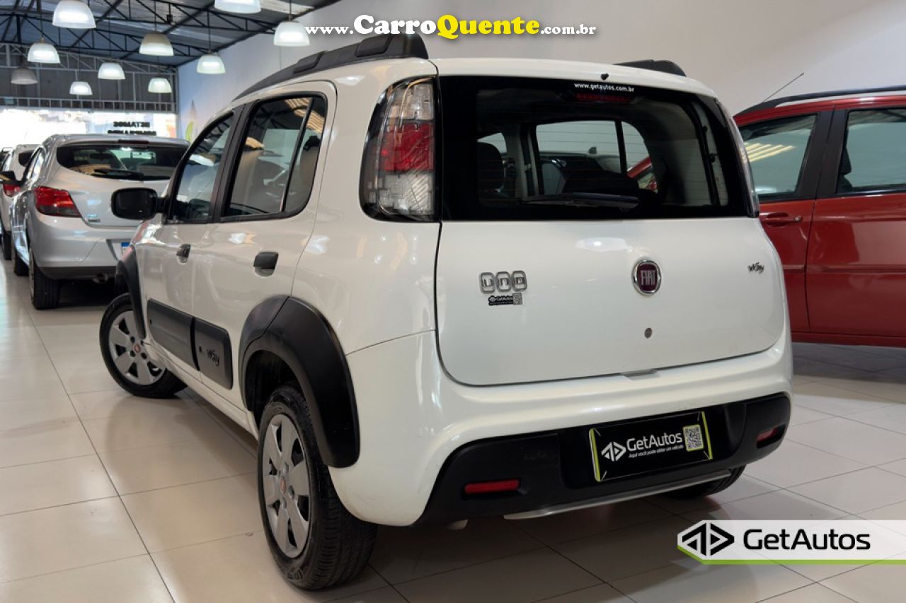 FIAT   UNO WAY 1.0 EVO FIRE FLEX 8V 5P   BRANCO 2015 1.0 FLEX - Loja
