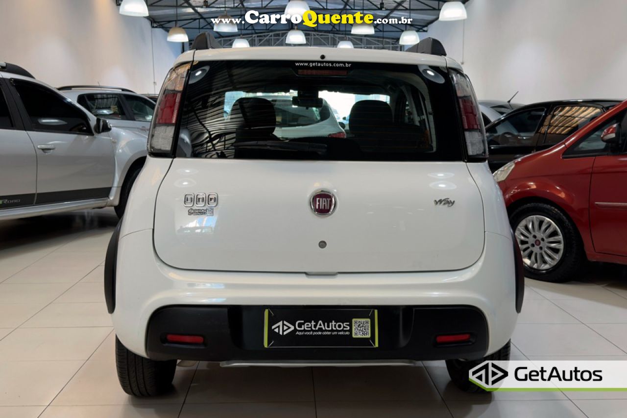 FIAT   UNO WAY 1.0 EVO FIRE FLEX 8V 5P   BRANCO 2015 1.0 FLEX - Loja