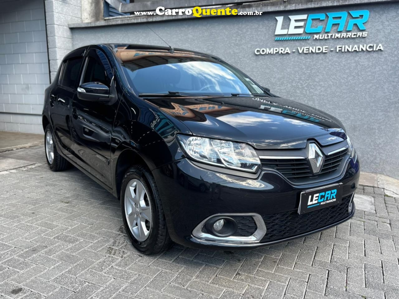 RENAULT   SANDERO DYNAMIQUE HI-POWER 1.6 8V 5P   PRETO 2015 1.6 GASOLINA - Loja