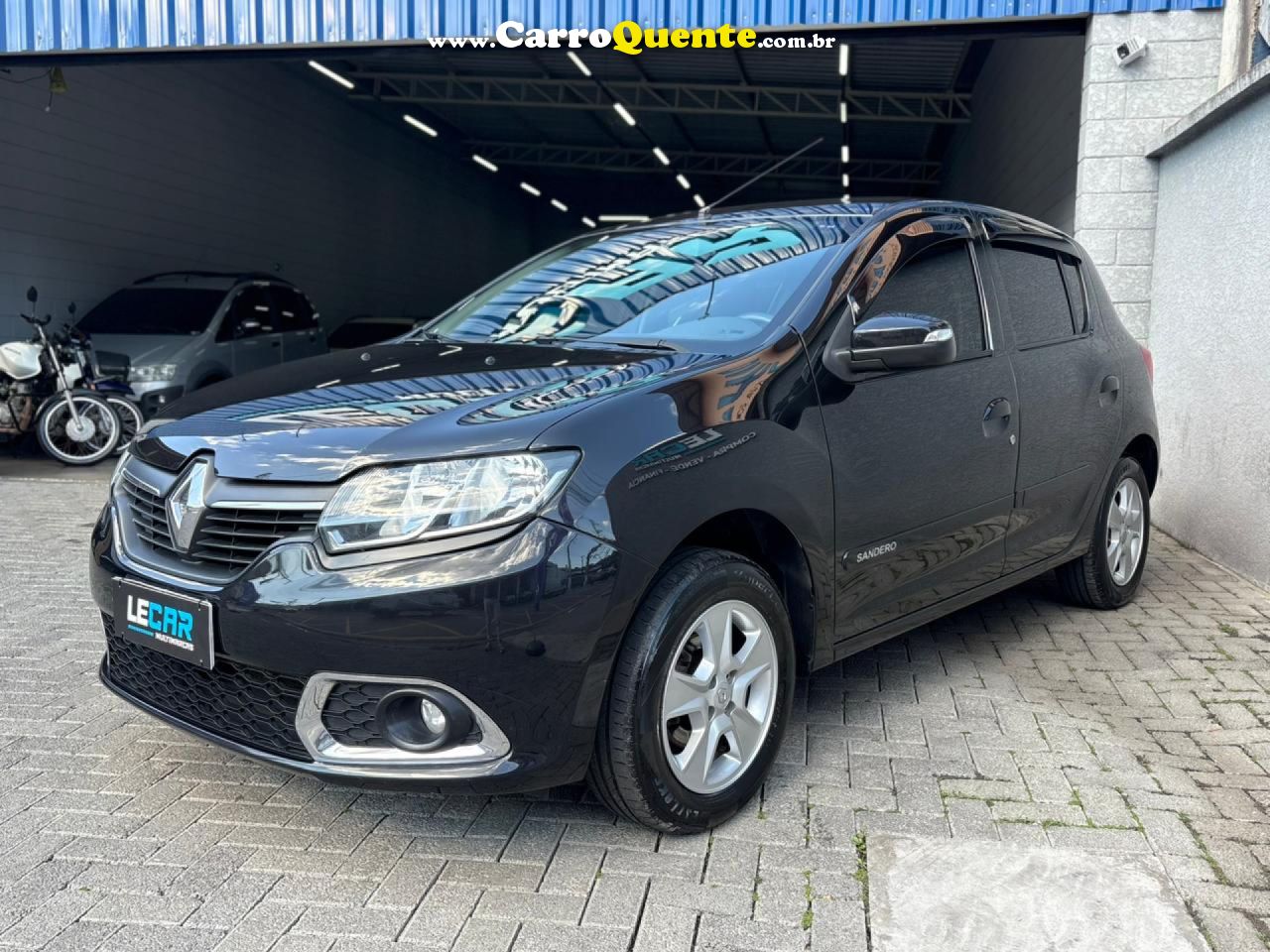 RENAULT   SANDERO DYNAMIQUE HI-POWER 1.6 8V 5P   PRETO 2015 1.6 GASOLINA - Loja