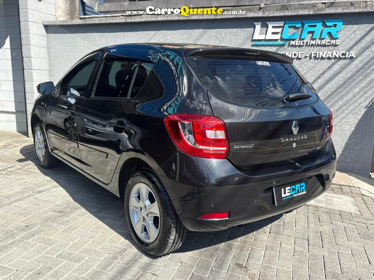 RENAULT   SANDERO DYNAMIQUE HI-POWER 1.6 8V 5P   PRETO 2015 1.6 GASOLINA - Loja