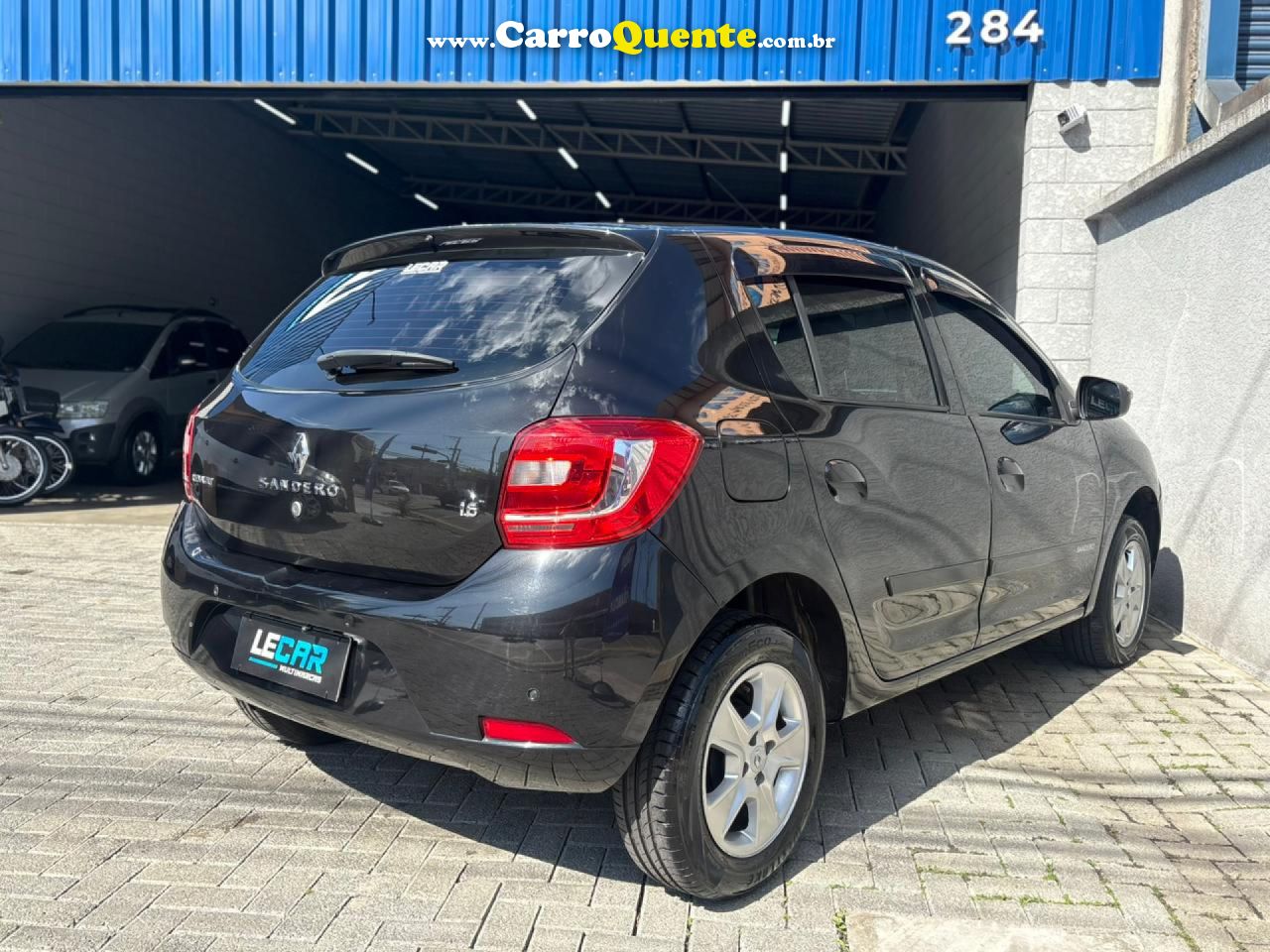 RENAULT   SANDERO DYNAMIQUE HI-POWER 1.6 8V 5P   PRETO 2015 1.6 GASOLINA - Loja