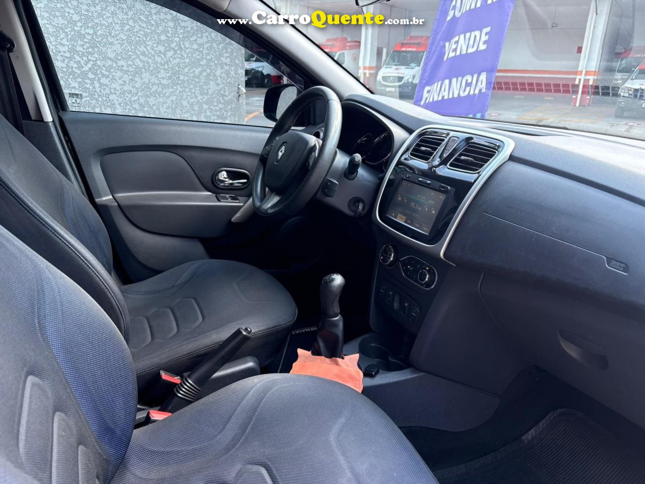 RENAULT   SANDERO DYNAMIQUE HI-POWER 1.6 8V 5P   PRETO 2015 1.6 GASOLINA - Loja